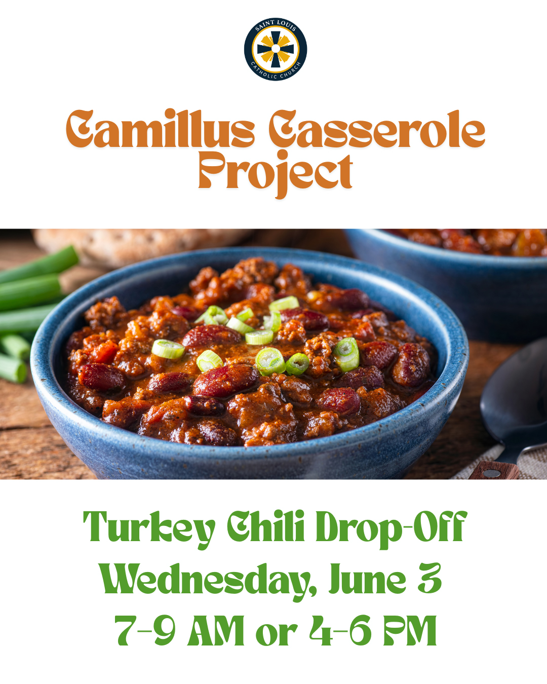 Camillus Casserole Project – Turkey Chili Drop-Off