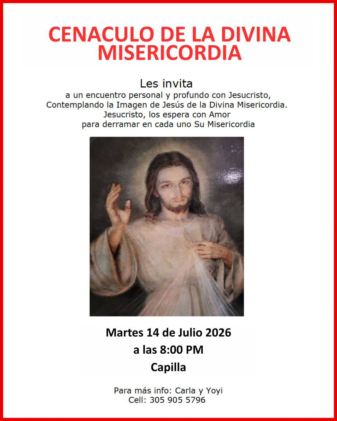 Cenaculo Divina Misericordia
